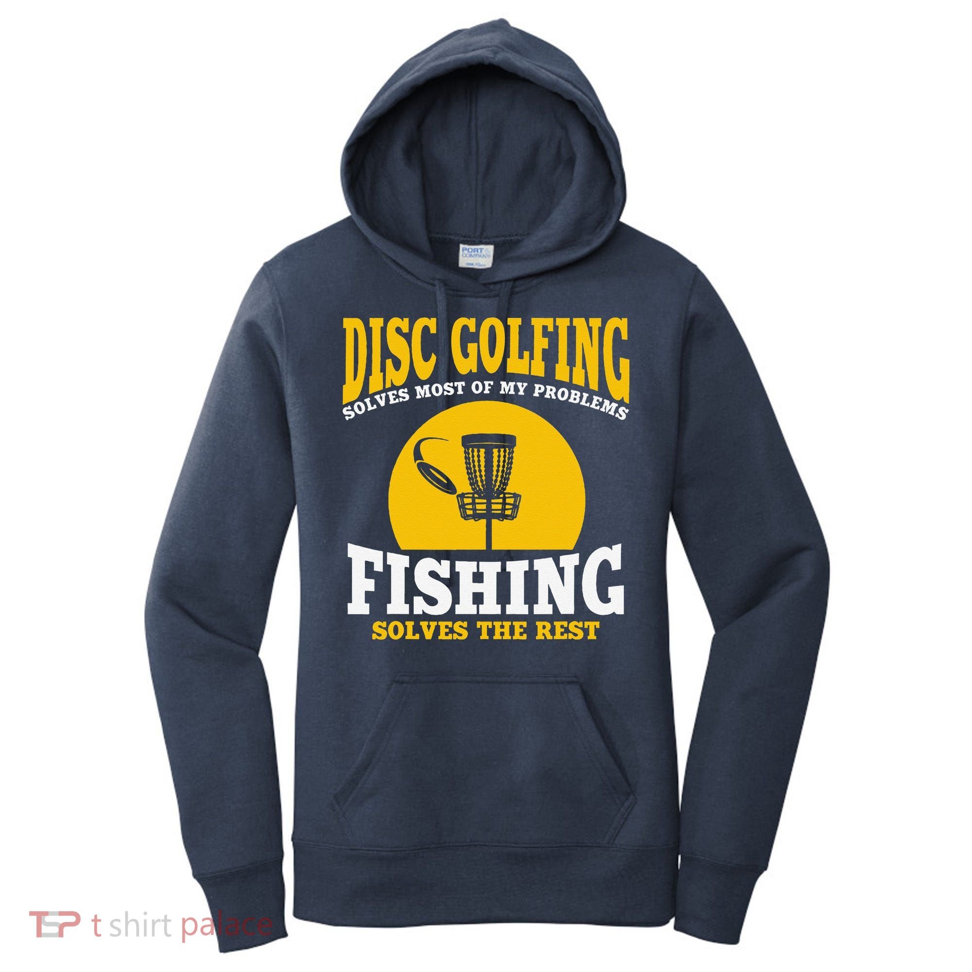 Great Disc Golf And Fishing Gift Women's Hoodie