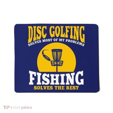 Great Disc Golf And Fishing Gift Mousepad