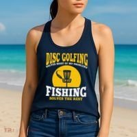 Great Disc Golf And Fishing Gift Women's Tank Top thumb 2
