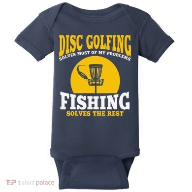 Great Disc Golf And Fishing Gift Baby Bodysuit
