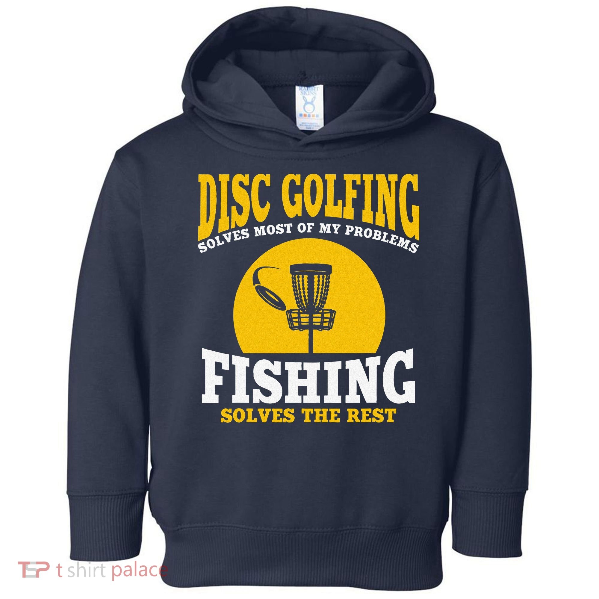 Great Disc Golf And Fishing Gift Toddler Hoodie