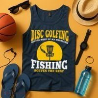 Great Disc Golf And Fishing Gift Tank Top thumb 4