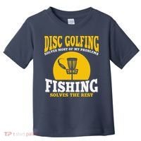 Great Disc Golf And Fishing Gift Toddler T-Shirt thumb 0