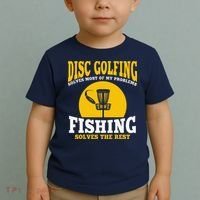 Great Disc Golf And Fishing Gift Toddler T-Shirt thumb 2