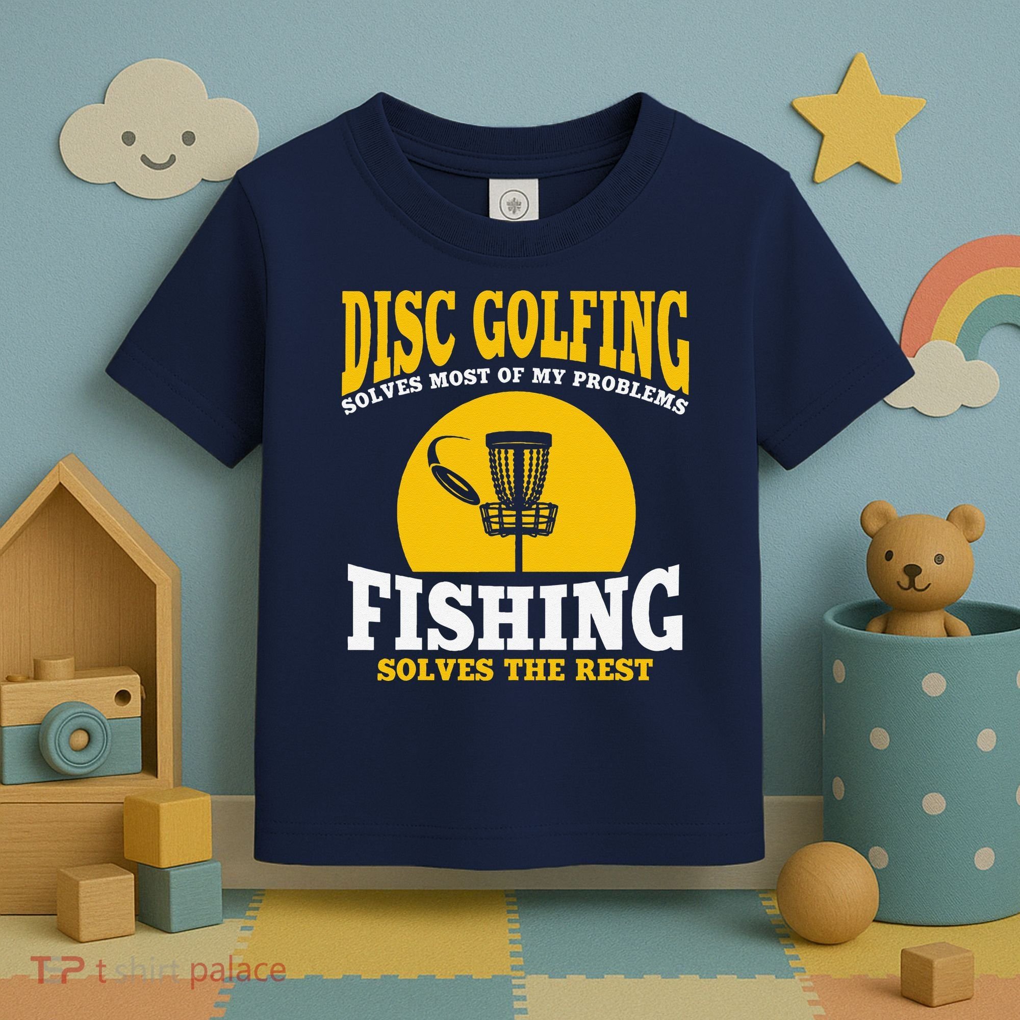 Great Disc Golf And Fishing Gift Toddler T-Shirt
