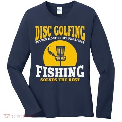 Great Disc Golf And Fishing Gift Women's Long Sleeve Shirt