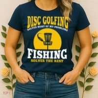 Great Disc Golf And Fishing Gift Women's T-Shirt thumb 2