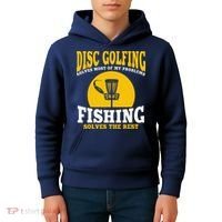 Great Disc Golf And Fishing Gift Kids Hoodie thumb 4