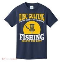 Great Disc Golf And Fishing Gift Kids T-Shirt thumb 0