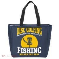 Great Disc Golf And Fishing Gift Tote Bag thumb 0