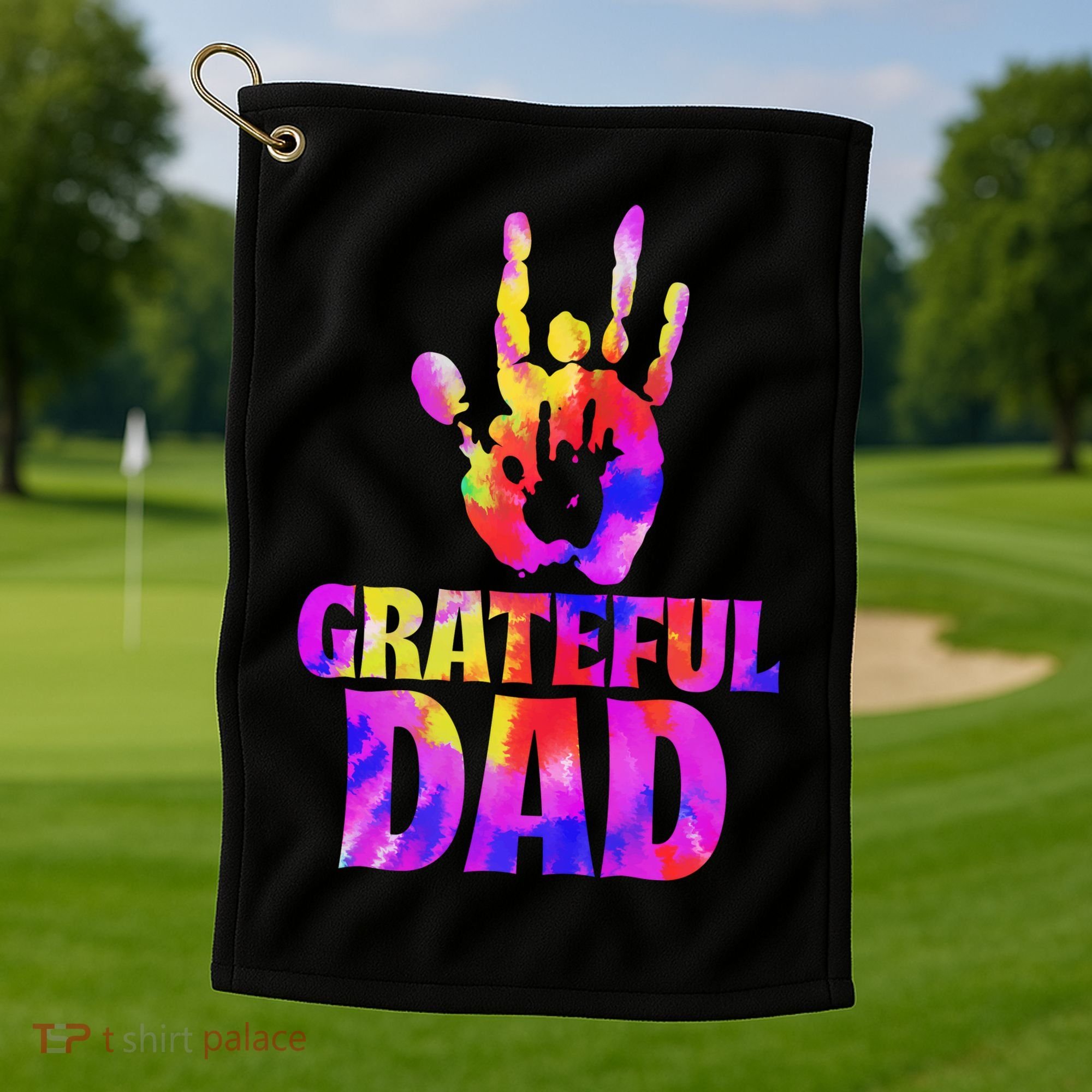 Greateful Dad Golf Towel