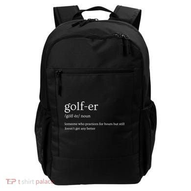Golfer Definition Golf Backpack