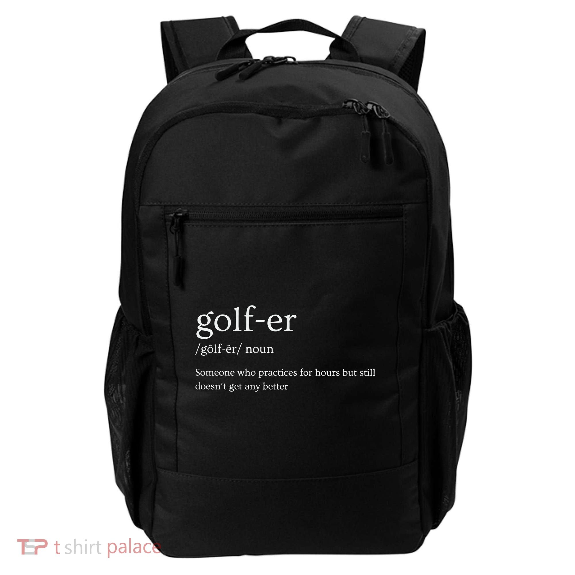 Golfer Definition Golf Backpack
