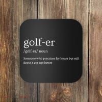 Golfer Definition Golf Coaster thumb 0