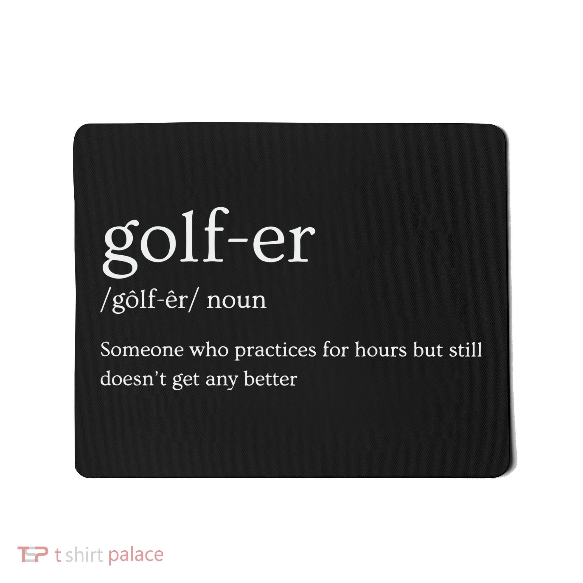 Golfer Definition Golf Mousepad