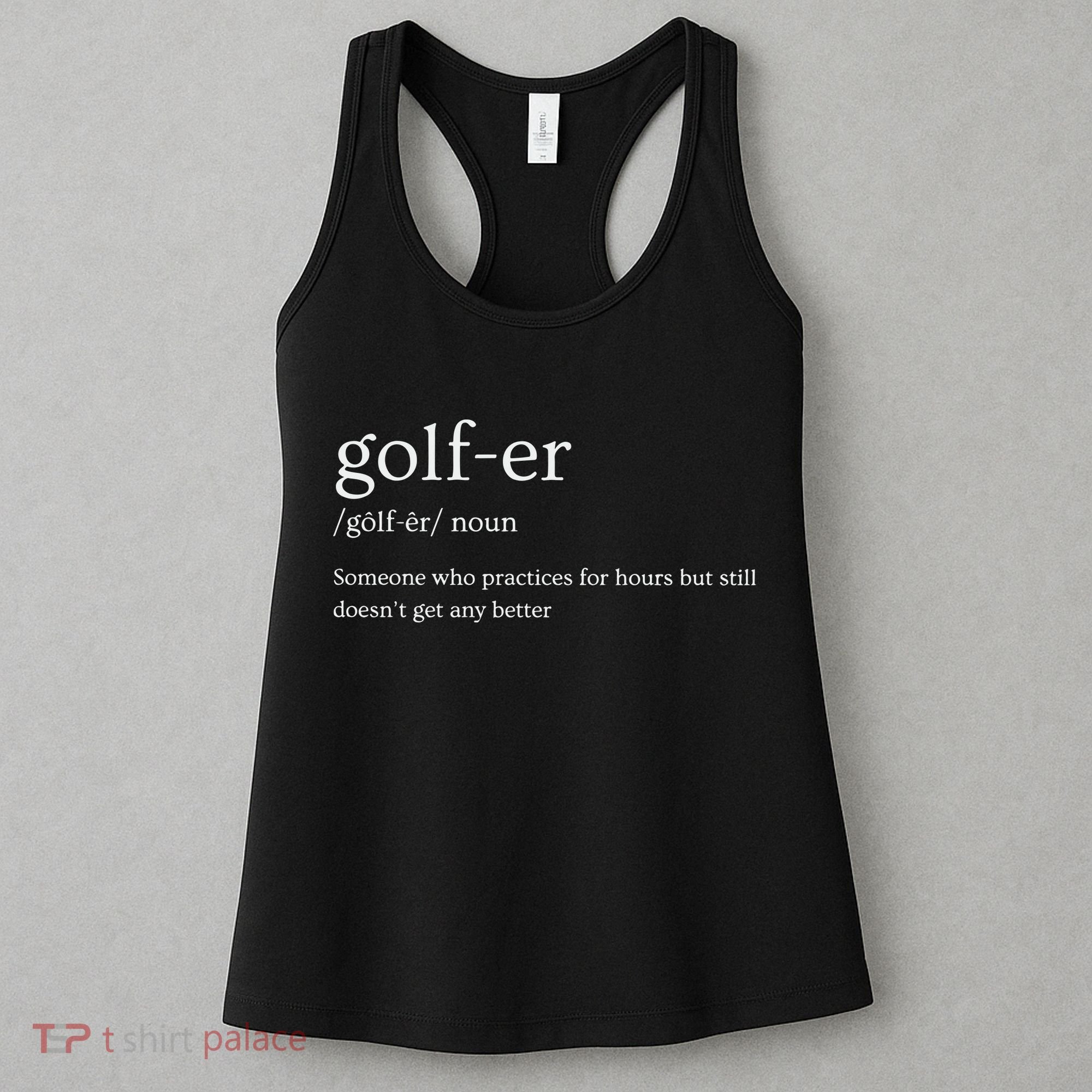 Golfer Definition Golf Women's Tank Top