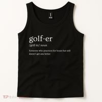 Golfer Definition Golf Tank Top thumb 2