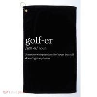 Golfer Definition Golf Golf Towel thumb 0