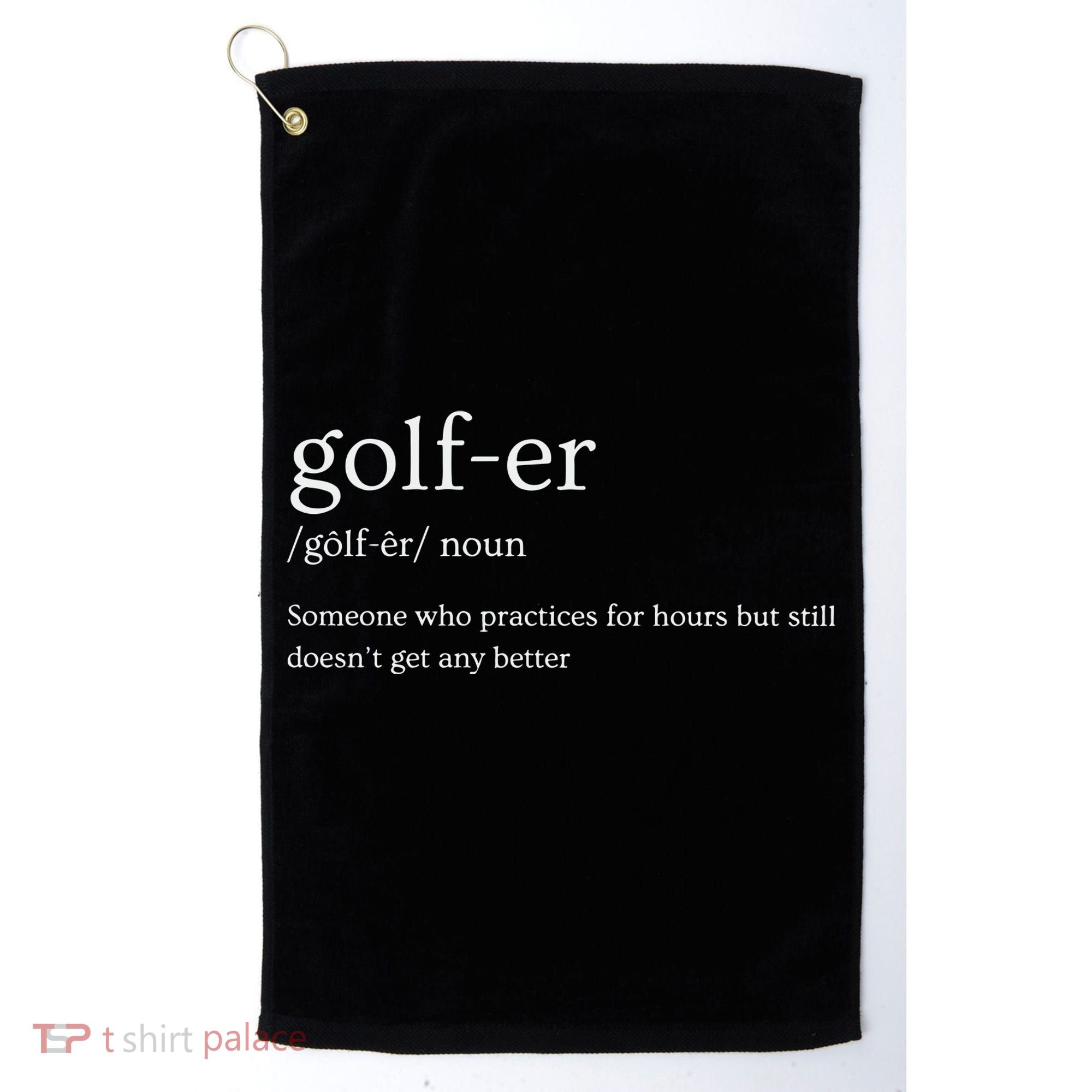 Golfer Definition Golf Golf Towel
