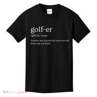 Golfer Definition Golf Kids T-Shirt thumb 0