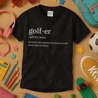 Golfer Definition Golf Kids T-Shirt thumb 3