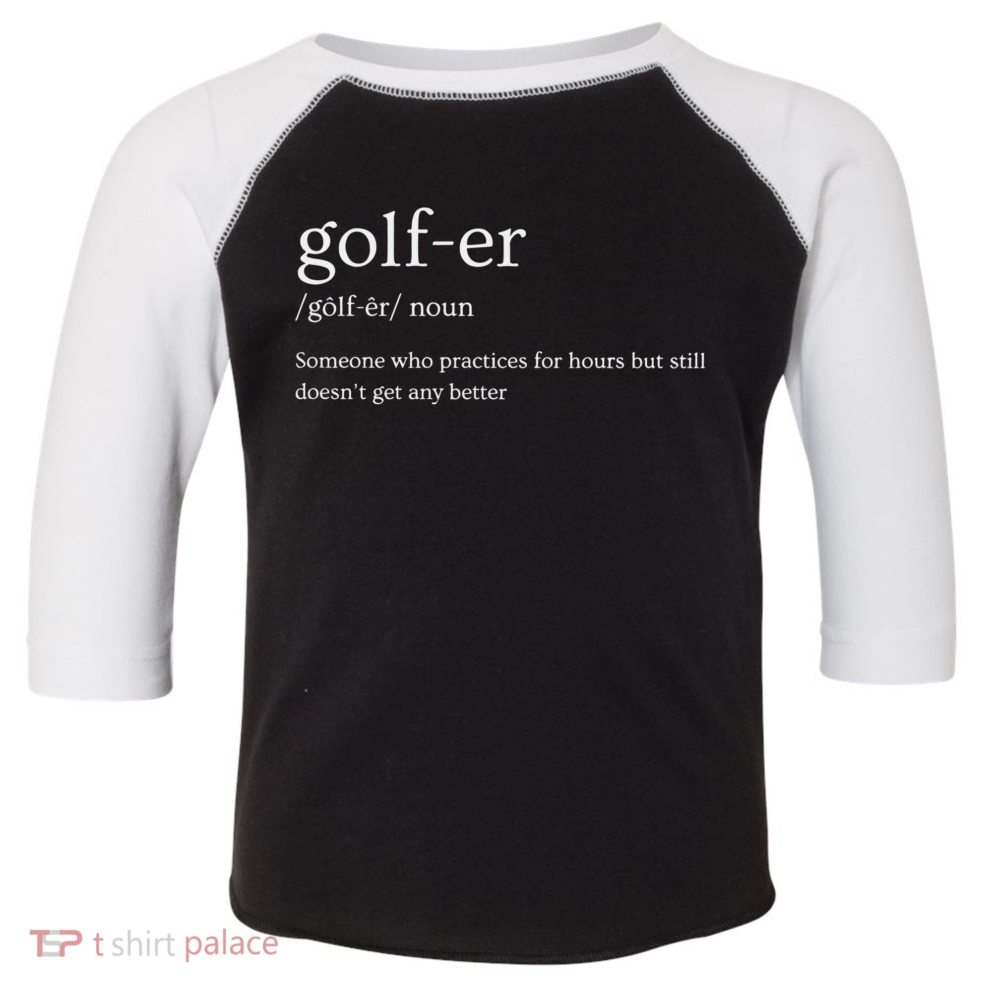Golfer Definition Golf Toddler Fine Jersey T-Shirt