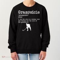 Grampsicle Definition Grandpa Ice Hockey Player Gift Women's Sweatshirt thumb 0
