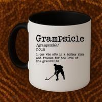 Grampsicle Definition Grandpa Ice Hockey Player Gift Coffee Mug thumb 2