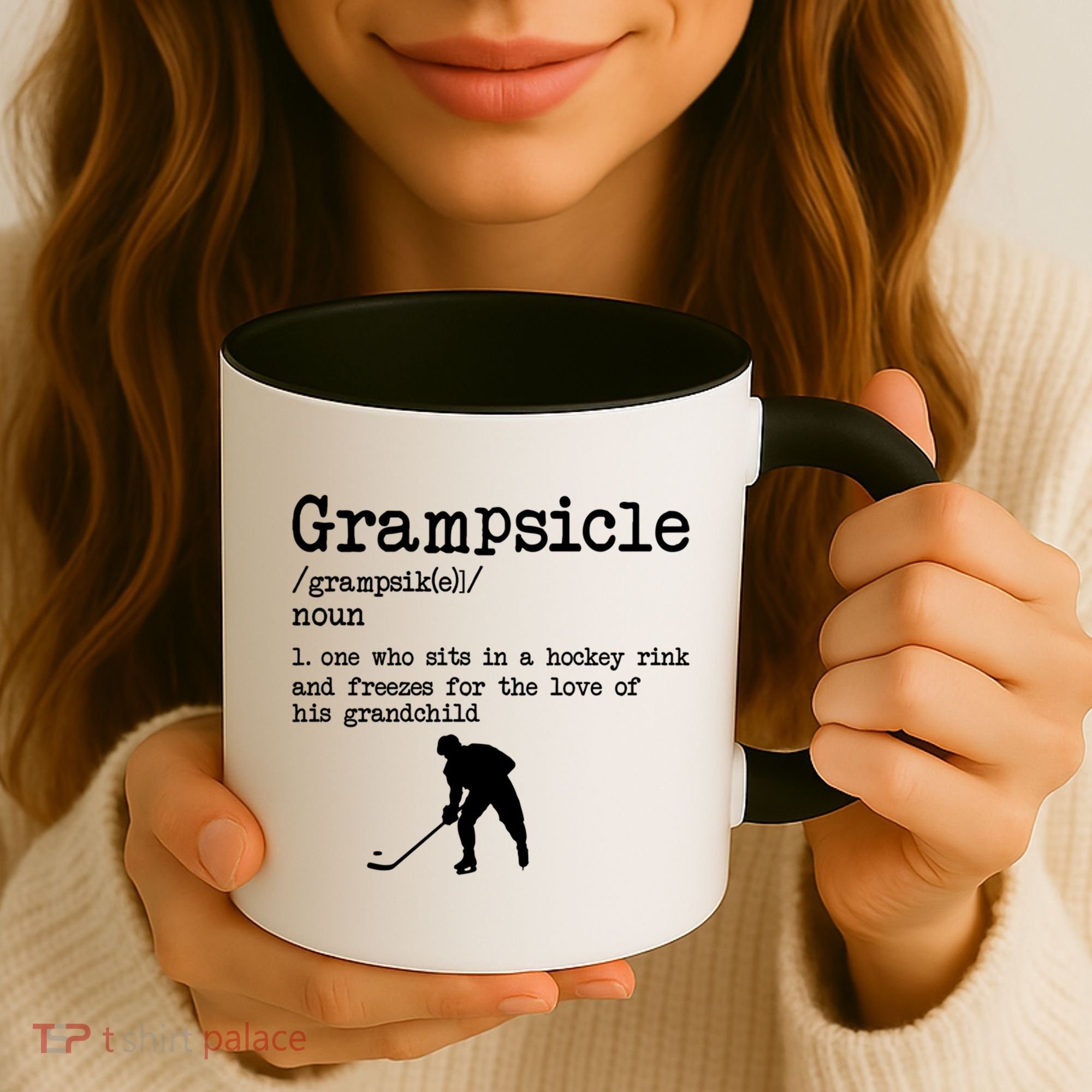 Grampsicle Definition Grandpa Ice Hockey Player Gift Coffee Mug