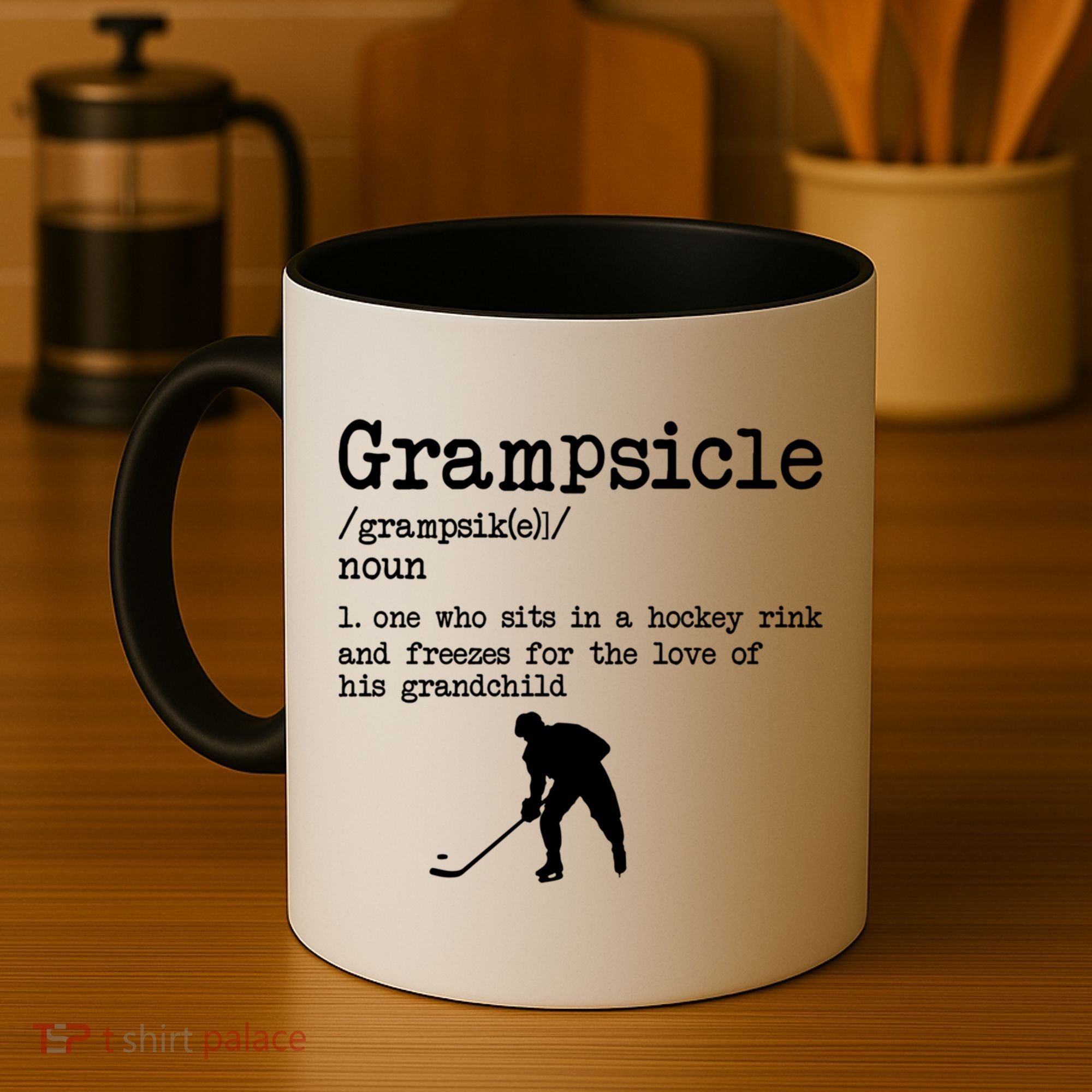 Grampsicle Definition Grandpa Ice Hockey Player Gift Coffee Mug
