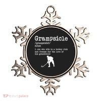 Grampsicle Definition Grandpa Ice Hockey Player Gift Ornament thumb 0