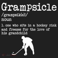 Grampsicle Definition Grandpa Ice Hockey Player Gift Golf Towel thumb 3