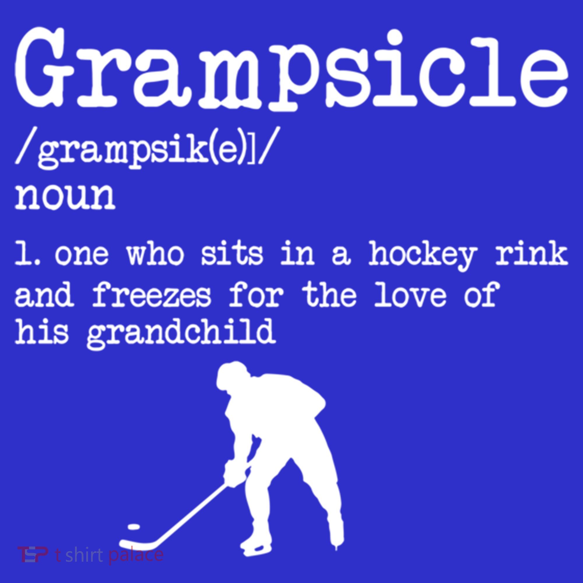 Grampsicle Definition Grandpa Ice Hockey Player Gift Mousepad