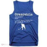 Grampsicle Definition Grandpa Ice Hockey Player Gift Tank Top thumb 0