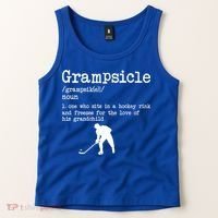 Grampsicle Definition Grandpa Ice Hockey Player Gift Tank Top thumb 2