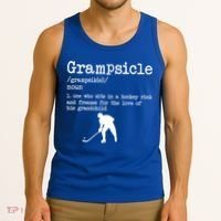 Grampsicle Definition Grandpa Ice Hockey Player Gift Tank Top thumb 3