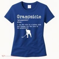 Grampsicle Definition Grandpa Ice Hockey Player Gift Women's T-Shirt thumb 0