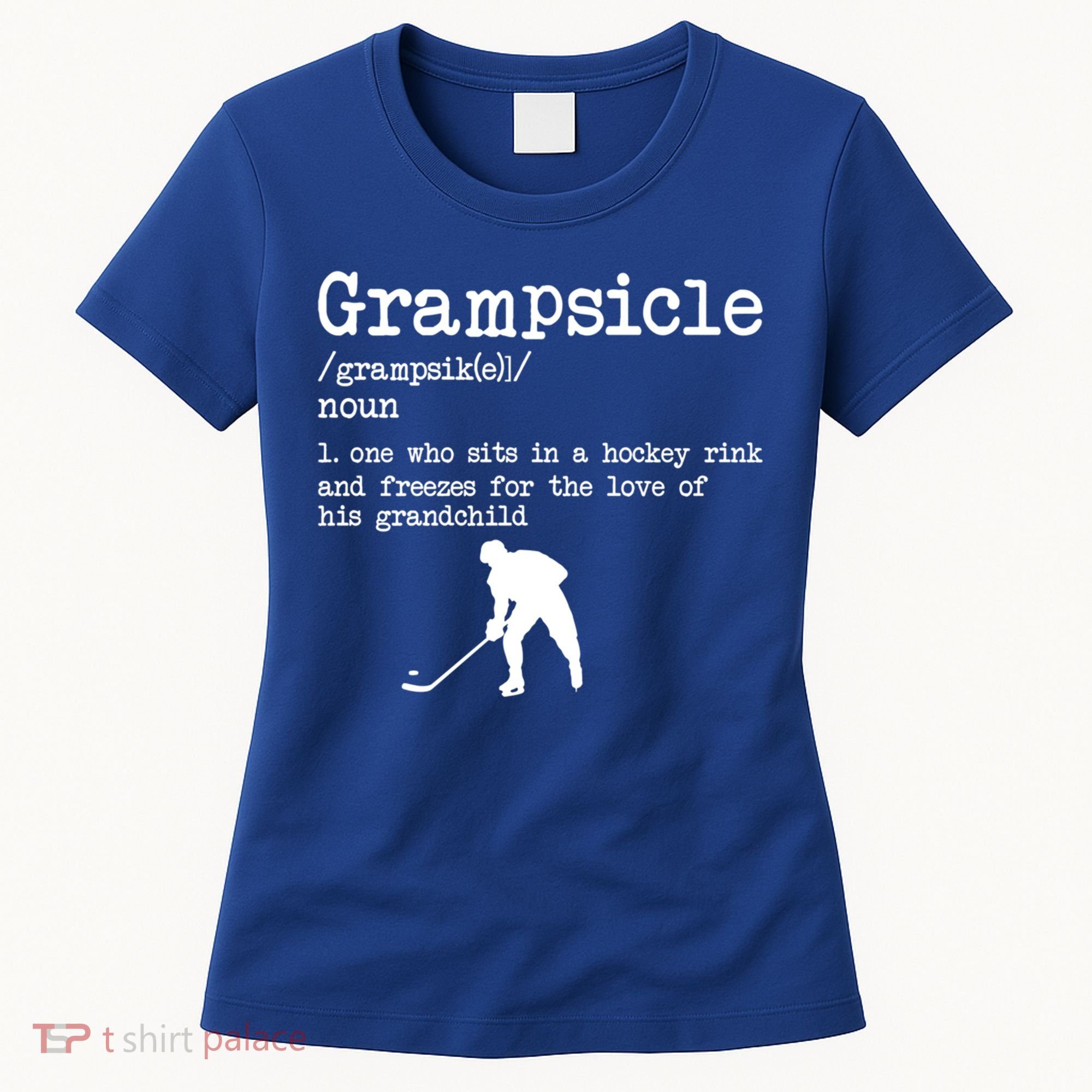 Grampsicle Definition Grandpa Ice Hockey Player Gift Women's T-Shirt