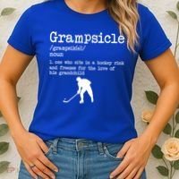 Grampsicle Definition Grandpa Ice Hockey Player Gift Women's T-Shirt thumb 2