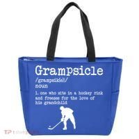 Grampsicle Definition Grandpa Ice Hockey Player Gift Tote Bag thumb 0