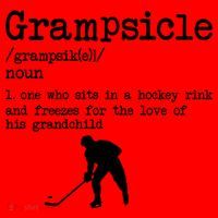 Grampsicle Definition Grandpa Ice Hockey Player Gift Santa Hat thumb 1