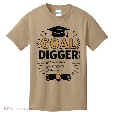Goal Digger Graduation Checklist Design Kids T-Shirt