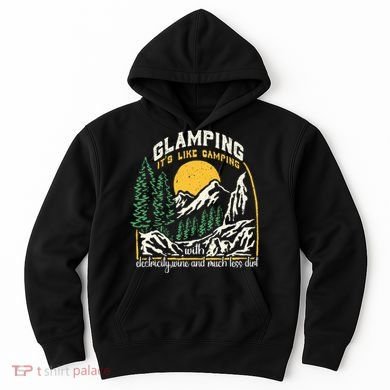 Glamping Definition Glamper Its Like Camping Spark Campers Hoodie