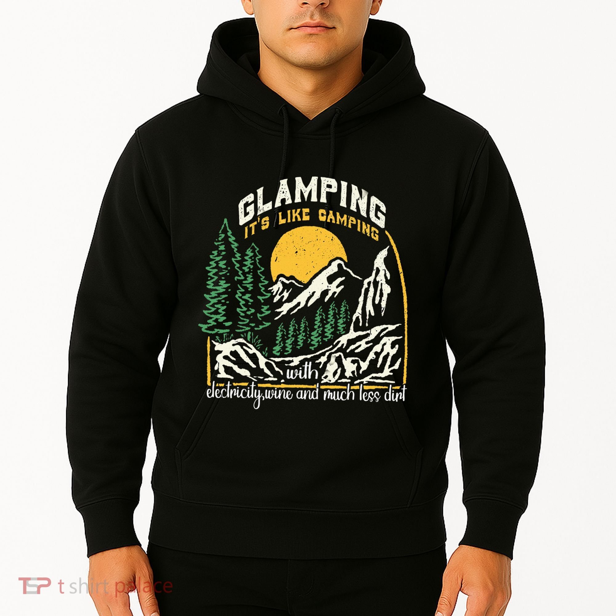Glamping Definition Glamper Its Like Camping Spark Campers Hoodie