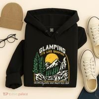 Glamping Definition Glamper Its Like Camping Spark Campers Hoodie thumb 4