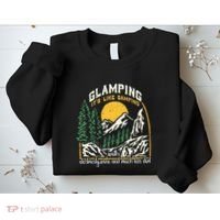 Glamping Definition Glamper Its Like Camping Spark Campers Sweatshirt thumb 2