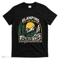 Glamping Definition Glamper Its Like Camping Spark Campers T-Shirt thumb 0