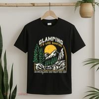 Glamping Definition Glamper Its Like Camping Spark Campers T-Shirt thumb 2