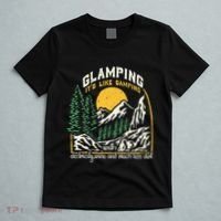 Glamping Definition Glamper Its Like Camping Spark Campers T-Shirt thumb 5
