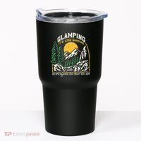 Glamping Definition Glamper Its Like Camping Spark Campers Tumbler thumb 0